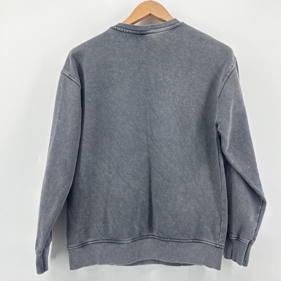ZARA The Rolling Stones Girls Crystal Sweatshirt charcoal gray Size 12 - Picture 5 of 9